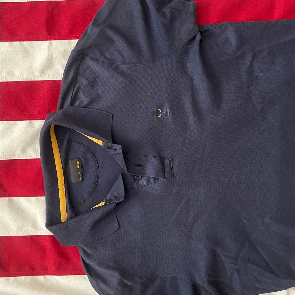 Fendi Navy Polo Shirt - Picture 2 of 6